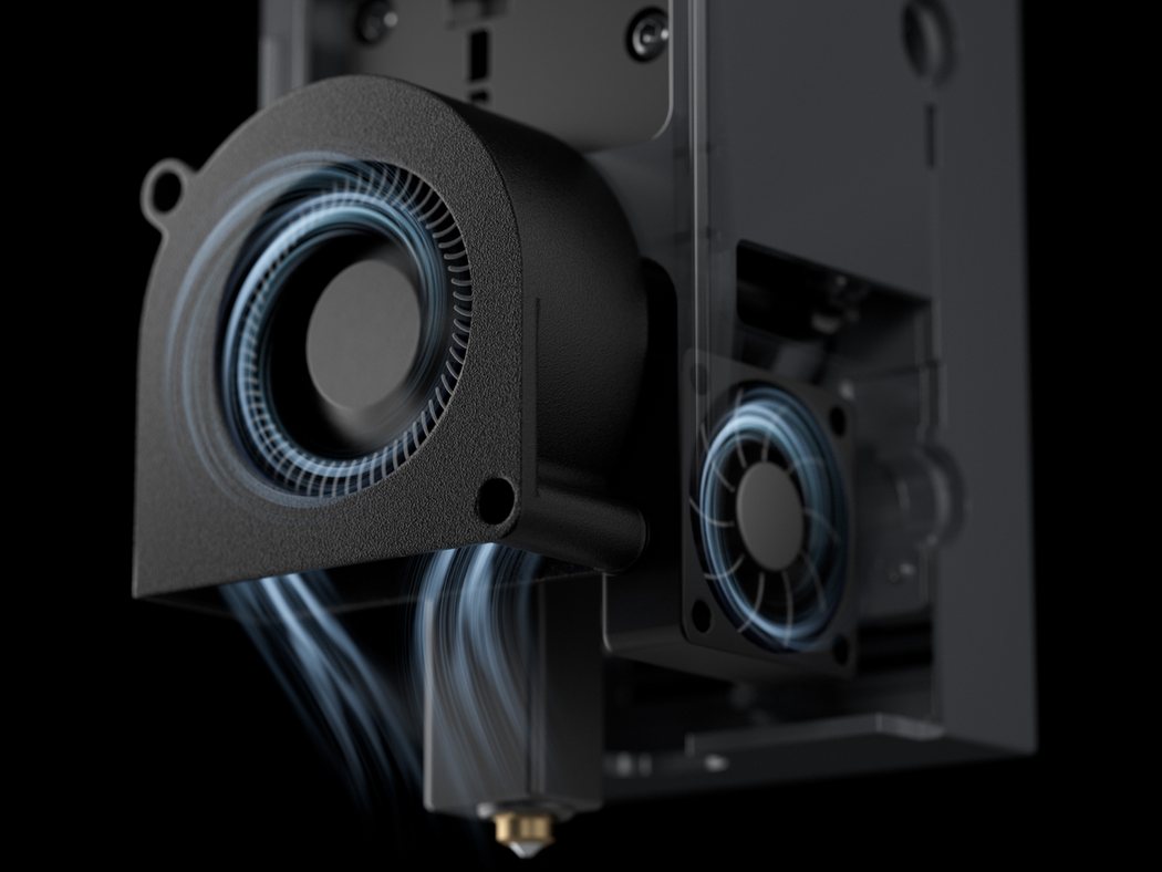 Bộ ba quạt làm mát: quạt 5020, quạt hotend và quạt phụ